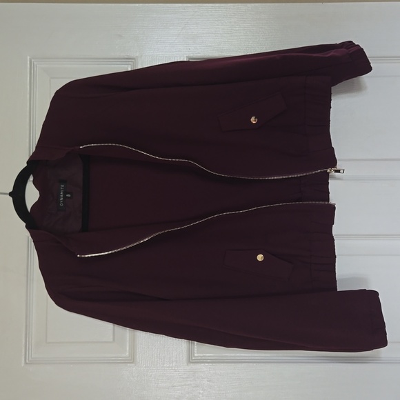 Burgundy bomber jacket - Picture 5 of 5